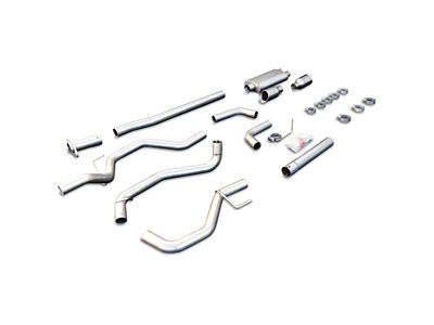 PPE Dual Exhaust System with Raw Tubes and Polished Tips; Side Exit (15-20 2.7L EcoBoost F-150)