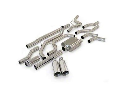 PPE Dual Exhaust System with Polished Tubes and Polished Tips; Rear Exit (11-14 5.0L F-150)