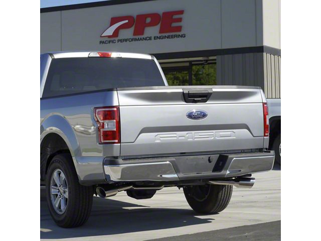 PPE F-150 Dual Exhaust System with Polished Tubes and Polished Tips ...