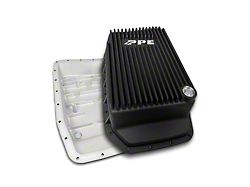 PPE Heavy-Duty Cast Aluminum Deep Transmission Pan; Black (09-17 F-150 w/ 6R80 Transmission, Excluding 15-17 5.0L)