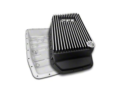 PPE Heavy-Duty Cast Aluminum Deep Transmission Pan; Brushed (09-17 F-150 w/ 6R80 Transmission)