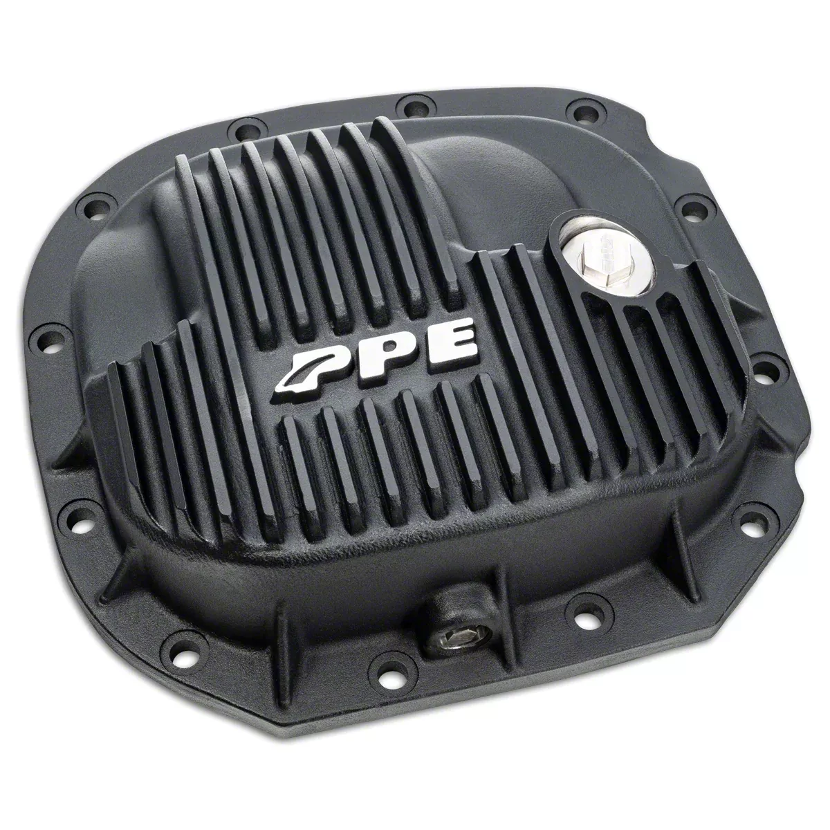 PPE F150 Heavy Duty Cast Aluminum Rear Differential Cover; Black