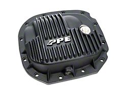 PPE Heavy Duty Cast Aluminum Rear Differential Cover; Black (15-24 F-150)