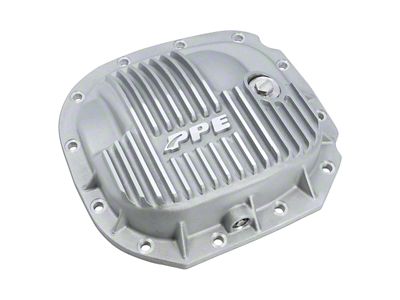 PPE Heavy Duty Cast Aluminum Rear Differential Cover; Brushed (15-24 F-150)