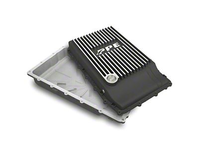 PPE Heavy-Duty Cast Aluminum Transmission Pan; Brushed (17-24 F-150 w/ 10R80 Transmission)