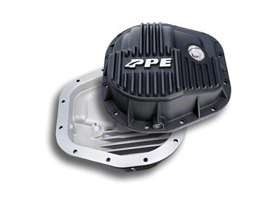 PPE 10.25-Inch/10.50-Inch Heavy Duty Cast Aluminum Rear Differential Cover; Black (11-24 F-250 Super Duty)