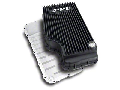 PPE Heavy-Duty Cast Aluminum Oil Pan; Black (20-22 6.7L Powerstoke F-250 Super Duty w/ 10R140 Transmission)