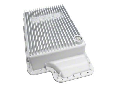 PPE Heavy-Duty Cast Aluminum Transmission Pan; Brushed (03-10 6.0L, 6.4L Powerstroke F-250 Super Duty)