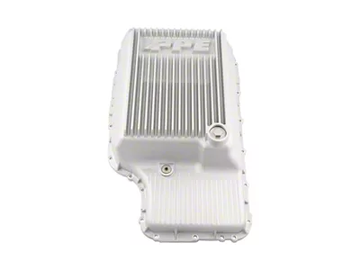 PPE Heavy-Duty Cast Aluminum Transmission Pan; Brushed (20-26 6.2L, 7.3L F-250 Super Duty w/ 10R140 Transmission)