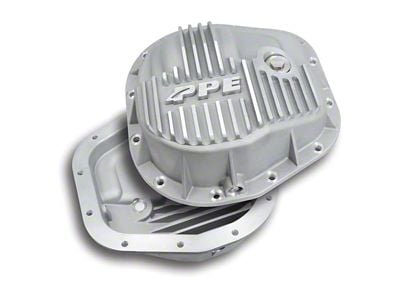 PPE 10.25-Inch/10.50-Inch Heavy Duty Cast Aluminum Rear Differential Cover; Raw (11-24 F-350 Super Duty)