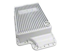 PPE Heavy-Duty Cast Aluminum Transmission Pan; Raw (03-10 6.0L, 6.4L Powerstroke F-350 Super Duty)