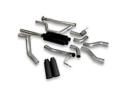 PPE Dual Exhaust System with Black Ceramic Tips; Side/Rear Exit (19-23 5.7L RAM 1500)