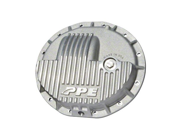 PPE Heavy-Duty Cast Aluminum Front Differential Cover; Brushed (14-24 6.7L RAM 2500)