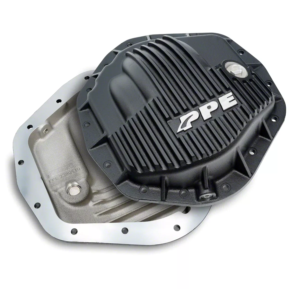 PPE RAM 2500 HeavyDuty Cast Aluminum Rear Differential Cover; Black