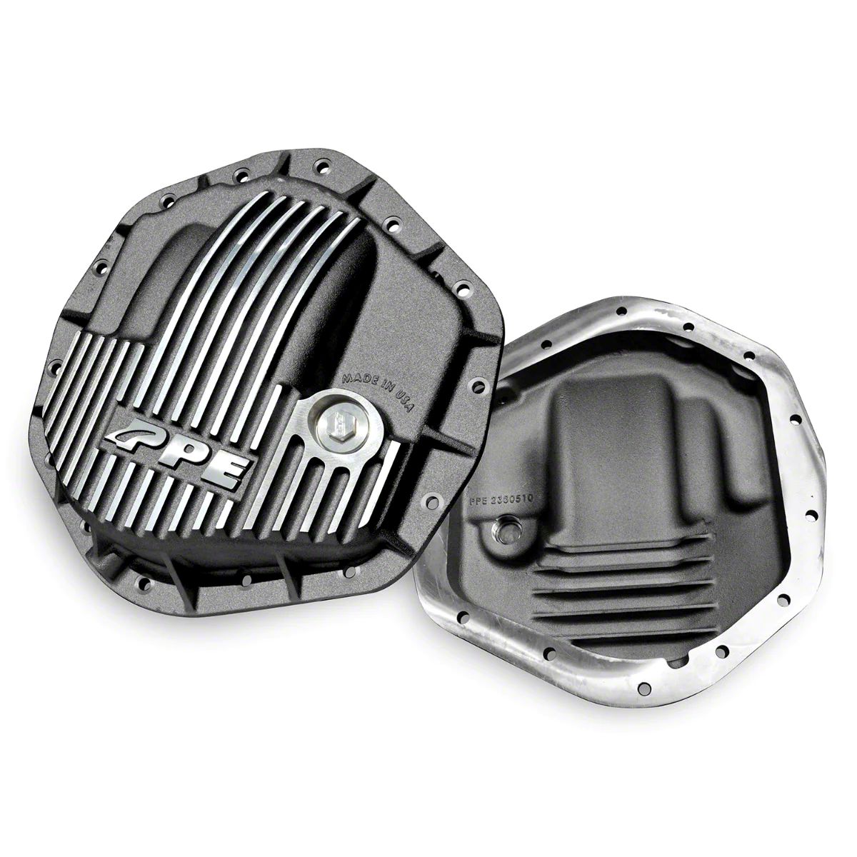 PPE RAM 2500 HeavyDuty Cast Aluminum Rear Differential Cover; Brushed