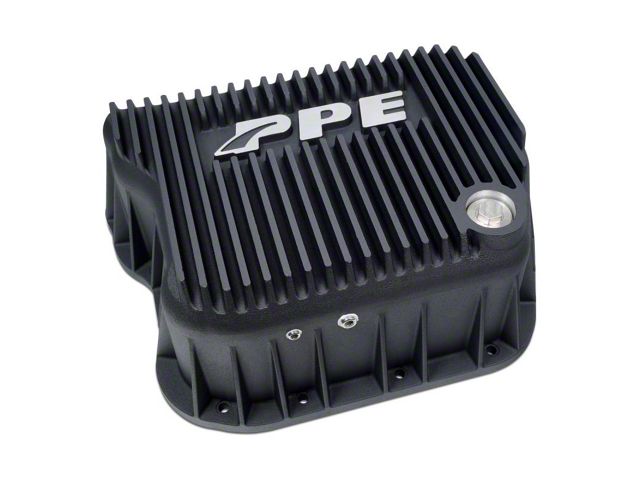 PPE Heavy-Duty DEEP Aluminum Transmission Pan; Black (03-07 5.9L RAM 2500)