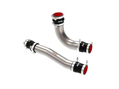 PPE Intercooler Charge Pipe Kit; Brushed (10-12 6.7L RAM 2500)