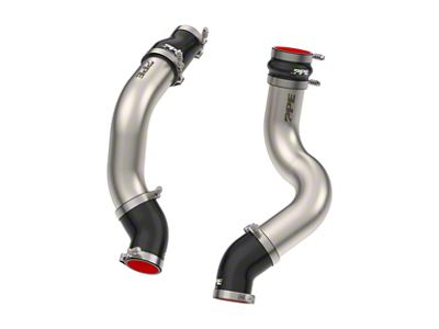 PPE Intercooler Charge Pipe Kit; Brushed (19-26 6.7L RAM 3500)