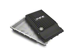 PPE Heavy-Duty Cast Aluminum Transmission Pan; Black (19-25 Ranger w/ 10R80 Transmission)