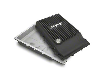 PPE Heavy-Duty Cast Aluminum Transmission Pan; Black (19-25 Ranger w/ 10R80 Transmission)