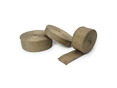 PPE Titanium Exhaust Wrap; 15-Foot x 1-Inch (Universal; Some Adaptation May Be Required)