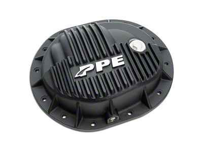 PPE GM 9.76-Inch Heavy-Duty Aluminum Rear Differential Cover; Black (14-24 Sierra 1500)