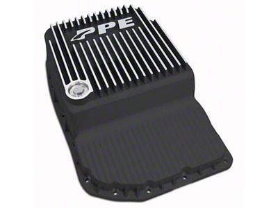 PPE Heavy-Duty Cast Aluminum Transmission Pan; Brushed (07-20 Sierra 1500 w/ 6L80 Transmission)