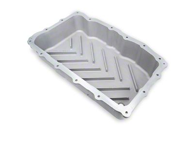 PPE Heavy-Duty Cast Aluminum Transmission Pan; Black (20-25 3.0L Duramax Sierra 1500 w/ 10L80 Transmission)