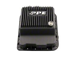 PPE Heavy-Duty Deep Cast Aluminum Transmission Pan; Black (99-14 Sierra 1500 w/ 4L60E Automatic Transmission)