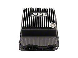 PPE Heavy-Duty Deep Cast Aluminum Transmission Pan; Brushed (99-14 Sierra 1500 w/ 4L60E Automatic Transmission)