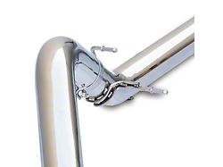 PPE Single Exhaust System with Polished Tubes and Black Ceramic Tip; Side Exit (20-23 3.0L Duramax Sierra 1500)