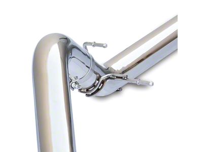 PPE Single Exhaust System with Polished Tubes and Black Ceramic Tip; Side Exit (20-22 3.0L Duramax Sierra 1500)