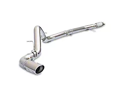 PPE Single Exhaust System with Polished Tubes and Polished Tip; Side Exit (20-23 3.0L Duramax Sierra 1500)