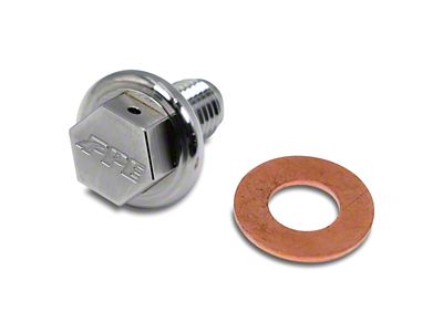 PPE 12mm Billet Magnetic Oil Pan Drain Plug for OEM Oil Pan (17-24 6.6L Duramax Sierra 2500 HD)