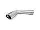 PPE 4-Inch Elbow Turn Out Exhaust Pipe with 5-Inch Polished Exhaust Tip; Stainless Steel (20-24 6.6L Duramax Sierra 2500 HD)