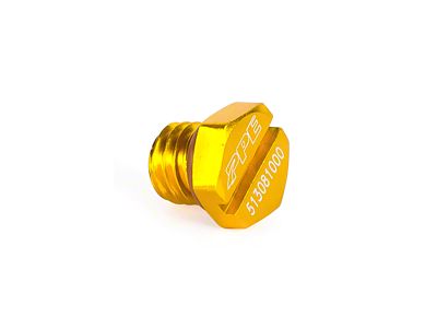 PPE Air Bleeder Screw; Yellow (11-16 6.6L Duramax Sierra 2500 HD)