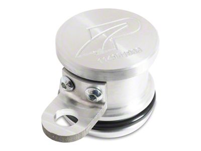 PPE Engine Oil Fill Delete Plug; Black (07-19 6.6L Duramax Sierra 2500 HD)