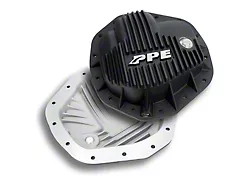 PPE Heavy-Duty Aluminum Rear Differential Cover; Black (20-25 6.6L Duramax Sierra 2500 HD)