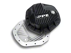 PPE Heavy-Duty Aluminum Rear Differential Cover; Black (20-24 6.6L Duramax Sierra 2500 HD)