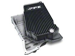 PPE Heavy-Duty Deep Cast Aluminum Transmission Pan; Brushed (20-26 6.6L Duramax Sierra 2500 HD w/ 10L1000 Transmission)
