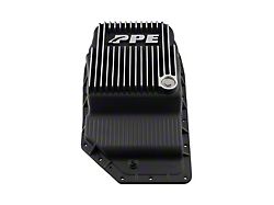 PPE Heavy-Duty Deep Cast Aluminum Transmission Pan; Brushed (07-23 Sierra 2500 HD w/ 6L90 Automatic Transmission)