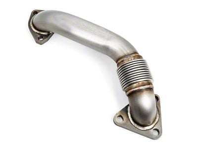 PPE Replacement Up-Pipe for OEM Exhaust Manifold; Passenger Side (01-04 6.6L Duramax Sierra 2500 HD)