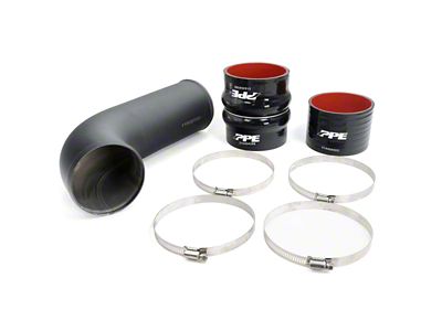 PPE Turbo Inlet Upgrade Kit; Black (17-19 6.6L Duramax Sierra 2500 HD)