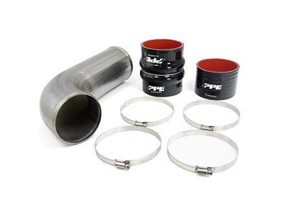 PPE Turbo Inlet Upgrade Kit; Raw (17-19 6.6L Duramax Sierra 2500 HD)