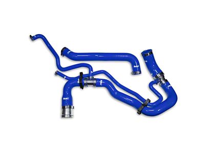 PPE Upper and Lower Coolant Hose Kit; Blue (11-16 6.6L Duramax Sierra 2500 HD)