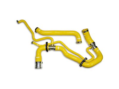 PPE Upper and Lower Coolant Hose Kit; Yellow (11-16 6.6L Duramax Sierra 2500 HD)