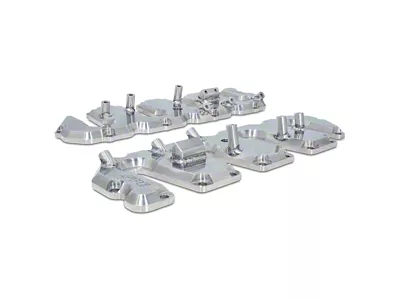 PPE Valve Cover Kit with Pillars; Raw (05-10 6.6L Duramax Sierra 2500 HD)