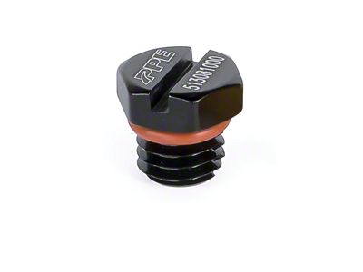 PPE Air Bleeder Screw; Black (11-16 6.6L Duramax Sierra 3500 HD)