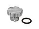 PPE Billet Aluminum Engine Oil Filler Cap; Silver (17-24 6.6L Duramax Sierra 3500 HD)