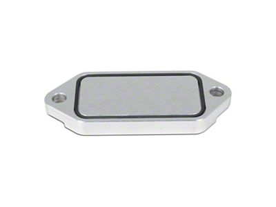 PPE Coolant Block-Off Plate Billet Aluminum; Raw (01-10 6.6L Duramax Sierra 3500 HD)